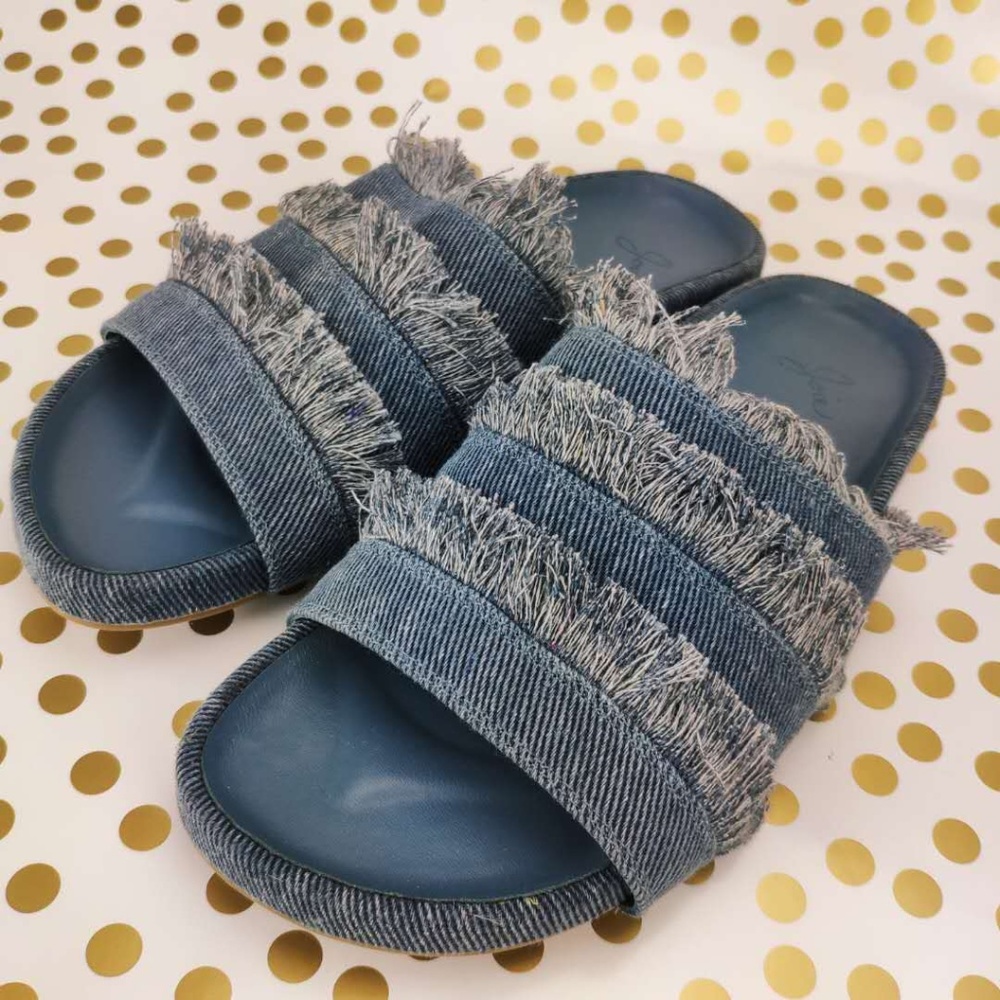 Joie Women's Jaden Denim Pool Slide Sandals